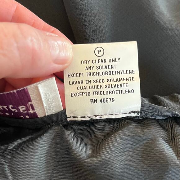 Kathy Levine by Request Black Straight Dress Slacks Pants Lined New Petite Large - Picture 10 of 13